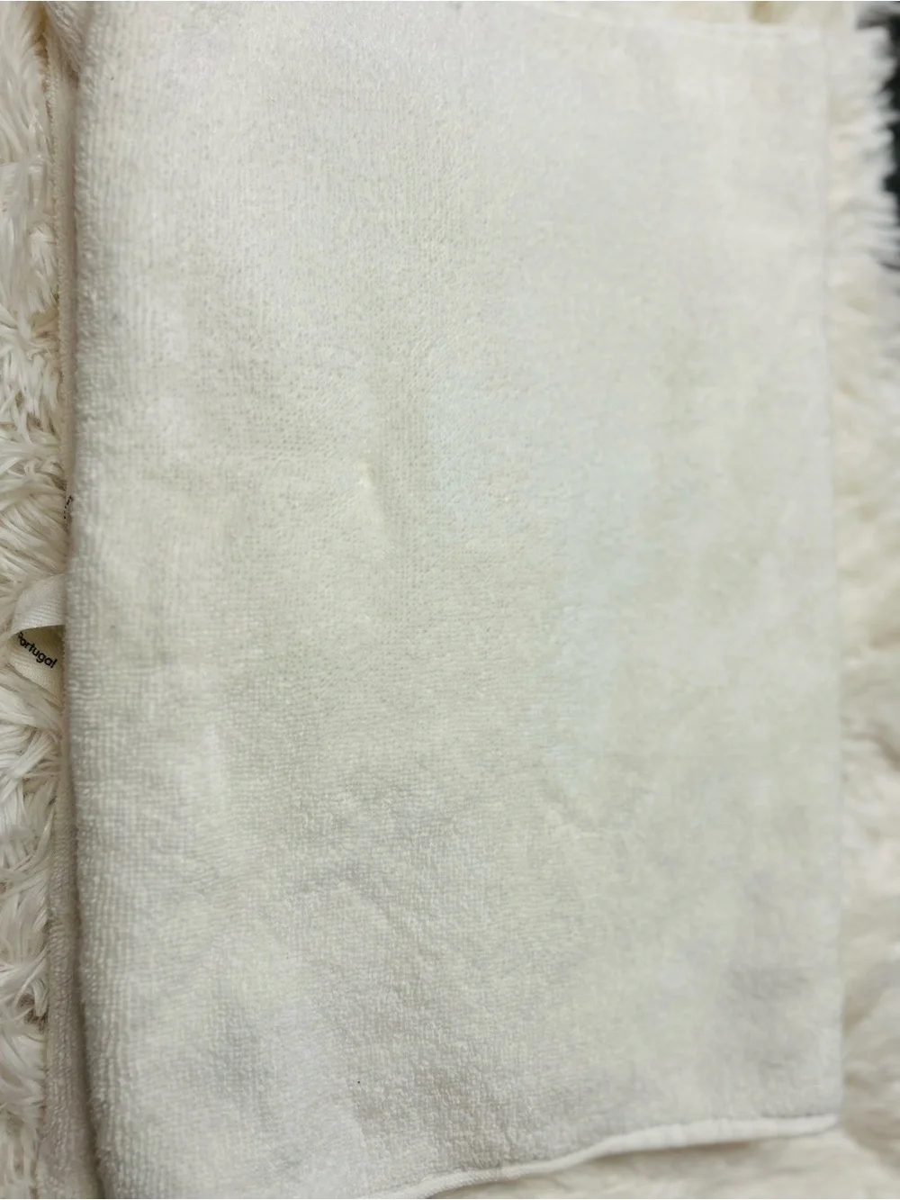 MUNDU Set Of Two Hand Towels - Made In Portugal‎ - 100% Cotton - Green/White